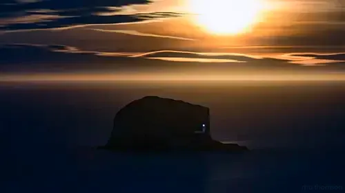 Bass Rock moonrise post image