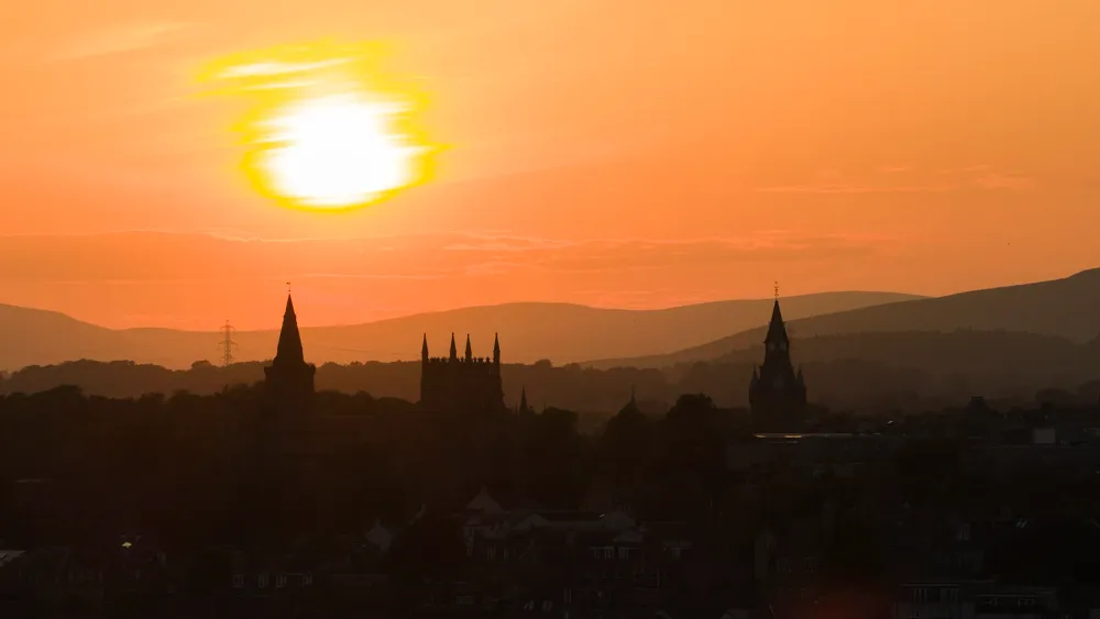 Summer sunset over Dunfermline post image