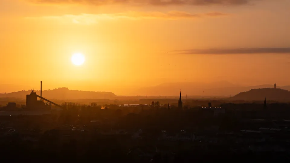 Sunset over Stirling